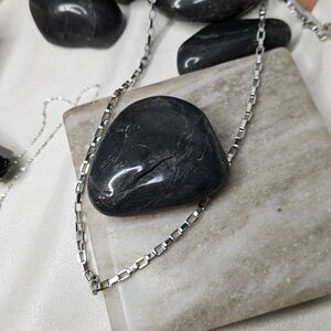 Dramatic Silver Box Chain